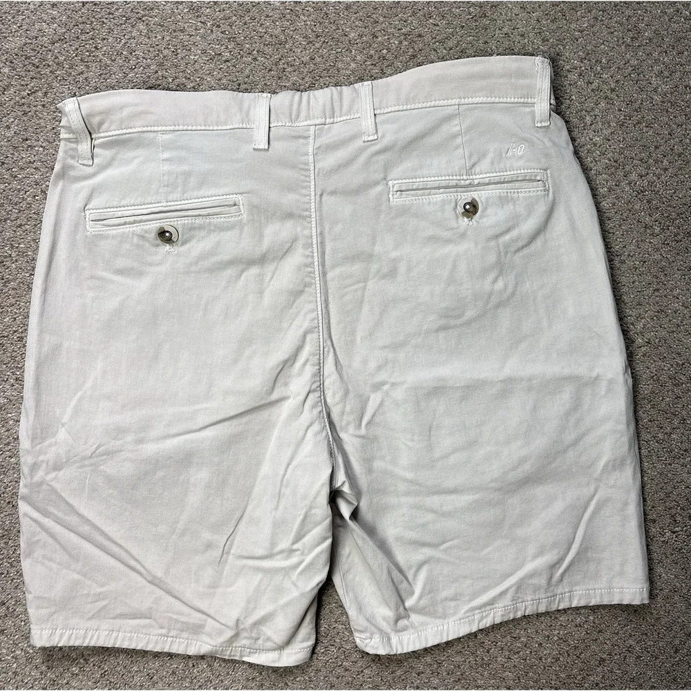 Johnnie-O Shorts Mens 36 Beige Nassau 7 Inch Chino Stretch Casual Golf JMSH2270